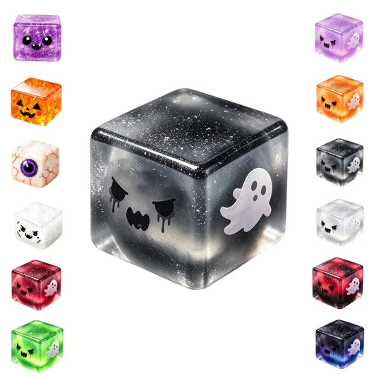 Clearance Gothic Squish Toys - Soft Stress Relief Cubes for Kids and Adults (Black)