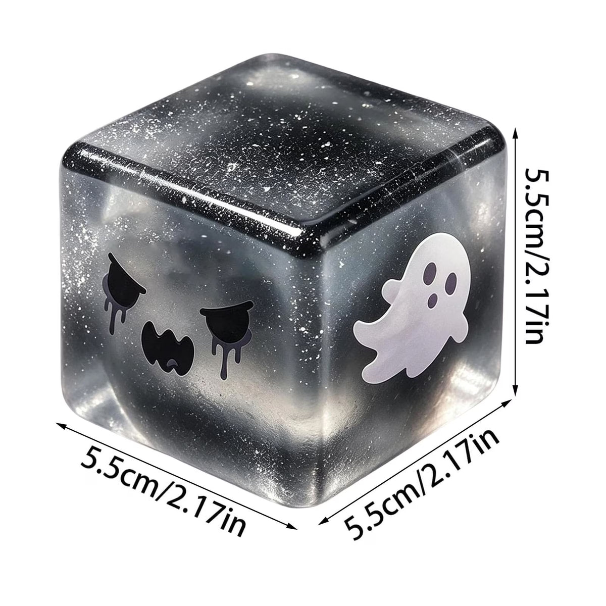 Clearance Gothic Squish Toys - Soft Stress Relief Cubes for Kids and Adults (Black)